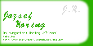 jozsef moring business card